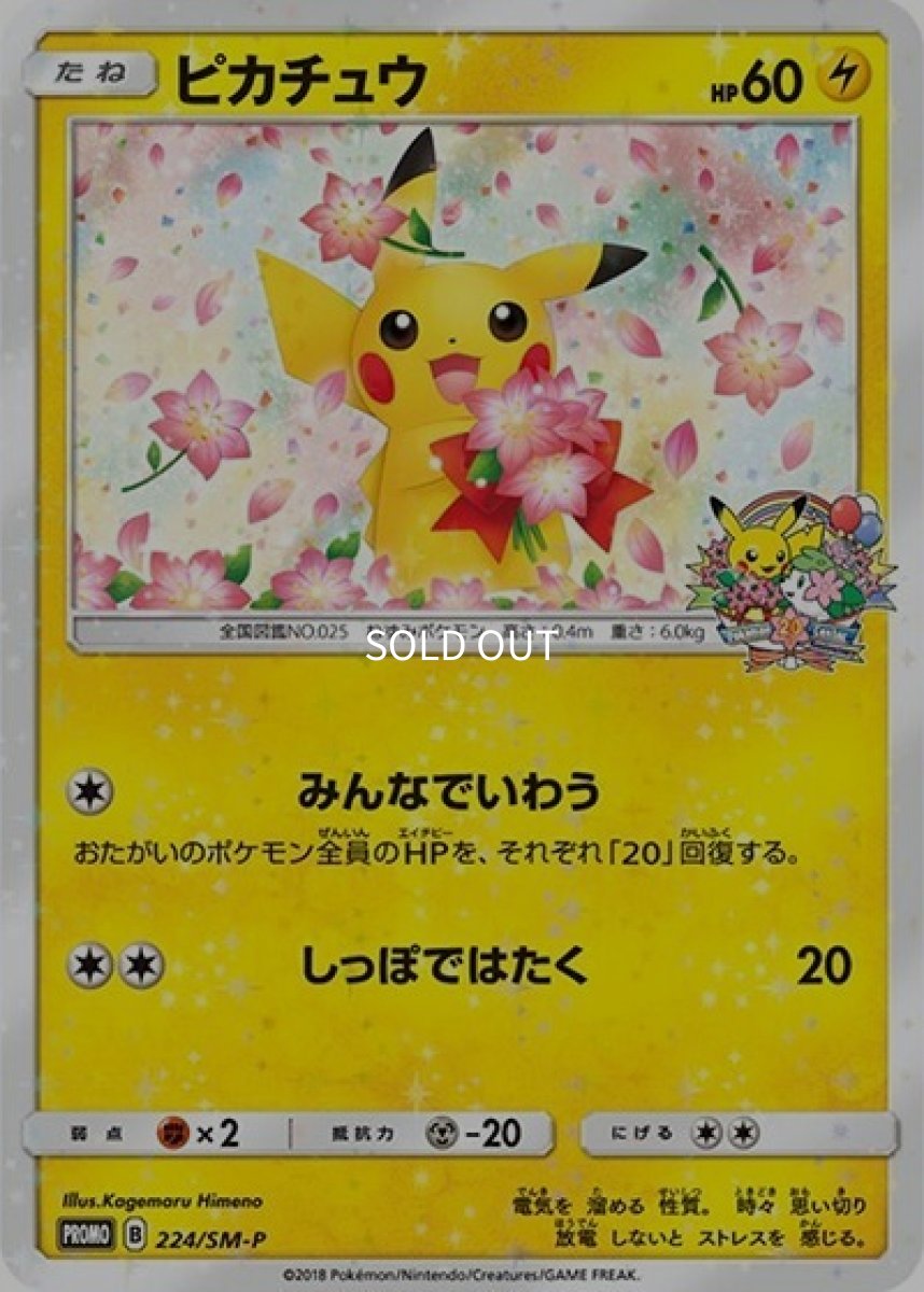 《PSA10》ピカチュウ（SM-P 224/SM-P PROMO） ー